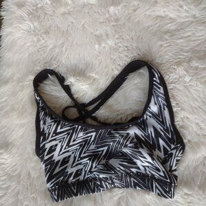 CORE performance black/white sports bra LW